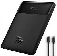 Зовнішній акумулятор (павербанк) Baseus Blade Digital Display 20000 mAh PD 100W Black, Чорний