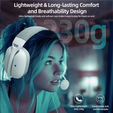 Навушники з мікрофоном Attack Shark L80 PRO White, Білий