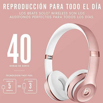 Навушники з мікрофоном Beats by Dr. Dre Solo3 Wireless Rose Gold (MNET2) New
