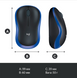 Миша Logitech M185 Wireless Mouse Blue (910-002632)
