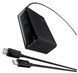 Мережевий зарядний пристрій Baseus Digital GaN Intelligent Desktop Fast Charger 240W Black, Чорний