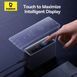 Мережевий зарядний пристрій Baseus Digital GaN Intelligent Desktop Fast Charger 240W Black, Чорний