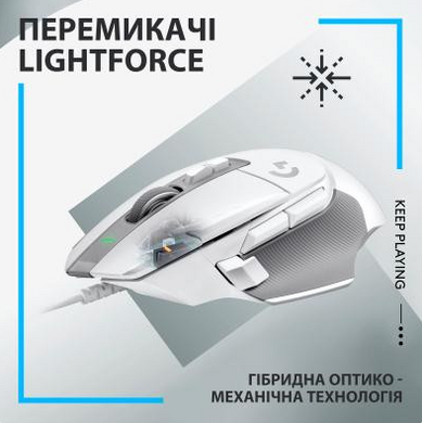 Миша Logitech G502 X White (910-006146)