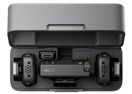 Мікрофонна радіосистема для фотокамери, для смартфона DJI Mic Mini 2TX + 1RX + Charging Case*
