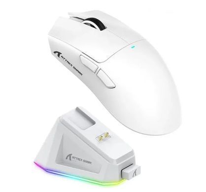 Миша ATTACK SHARK X11 Wireless Gaming Mouse with Charging Dock White