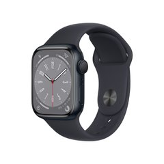 Смарт-годинник Apple Watch Series 8 GPS 41mm Midnight Aluminum Case w. Midnight Sport Band (MNU73LL/A)