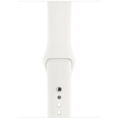 Смарт-годинник Apple Watch Series 3 GPS 42mm Silver Aluminium Case with White Sport Band (MTF22)
