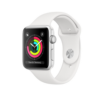 Смарт-годинник Apple Watch Series 3 GPS 38mm Silver Aluminum w. White Sport band (MTEY2)