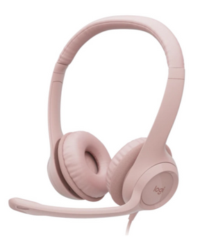 Навушники з мікрофоном Logitech H390 USB Rose (981-001281)