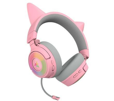 Навушники з мікрофоном Razer Kraken Kitty V3 PRO Quartz (RZ04-05170200-R3M1/RZ04-05170200-R3U1), Рожевий
