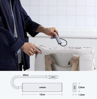 Мультипортовий адаптер UGREEN CM478 USB Type-C to HDMI Gray (15495)