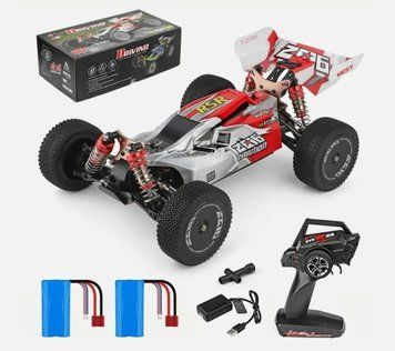 Машинка на радіоуправлінні Баггі WL-Toys 144001 4WD 1:14 (червона), Червоний