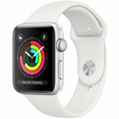 Смарт-часы Apple Watch S3 GPS 38mm Silver Aluminium Case with White Sport Band (MTEY2FS/A)