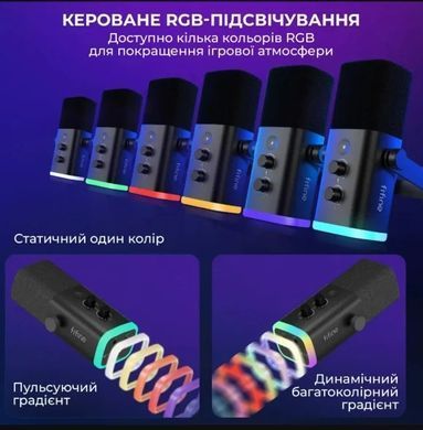 Мікрофон Fifine AmpliGame AM8T Black